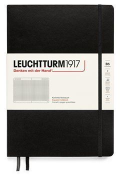 Stylový zápisník Leuchtturm Black, Composition (B5), 219 p., čtverečkovaný