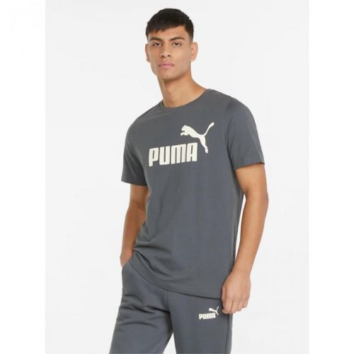 Šedé pánské tričko Puma - Pánské
