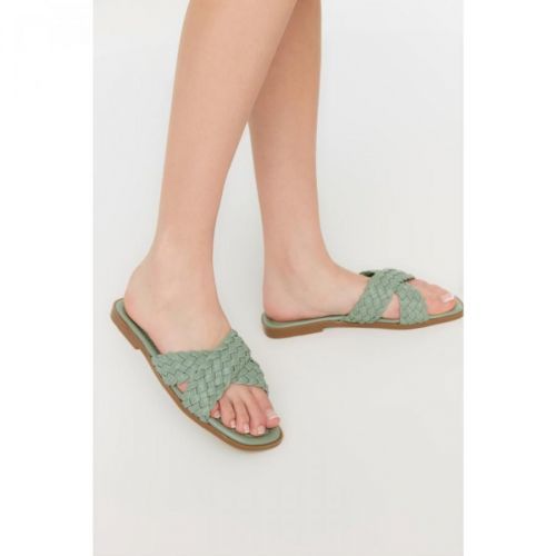 Trendyol Green Women's Slippers
