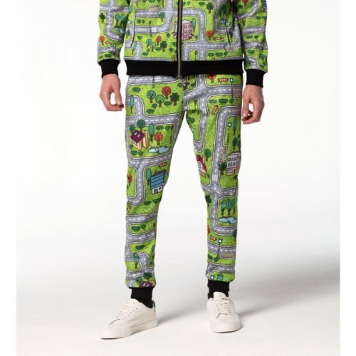 Mr. GUGU & Miss GO Man's City Carpet Track Pants PNS-W-548 2177