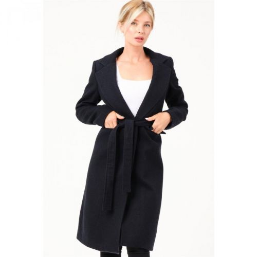 Z6739 DEWBERRY WOMEN'S COAT-LACİVERT