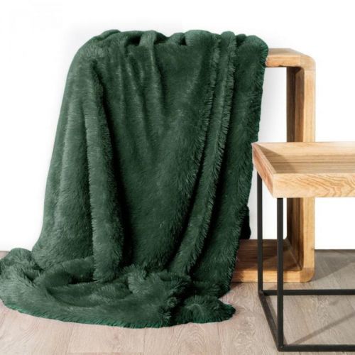 Eurofirany Unisex's Blanket 371399 Dark-Green