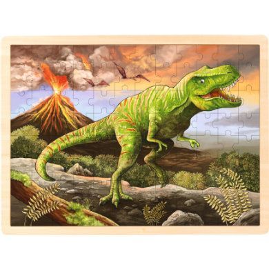 goki Vkládací puzzle T-Rex 96 dílků