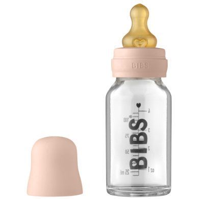 Kompletní sada kojeneckých lahví BIBS 110 ml, Blush