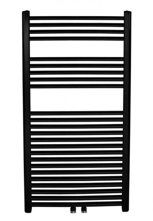 NOVASERVIS Otopné těleso černé rovné, středové připojení 600/1600/RS,5