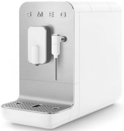 SMEG automatický kávovar na espresso / cappuccino, bílý BCC02WHMEU