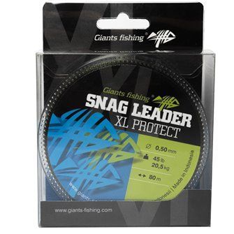 Giants fishing Šokový vlasec Snag Leader XL- Protect Army Green 80m|0,55mm/50lb(22,7kg)