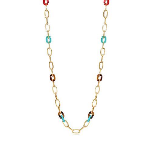 Viceroy Nápaditý pozlacený náhrdelník s pryskyřicí Chic 1399C01012