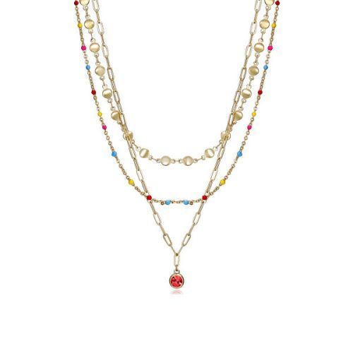 Viceroy Jedinečný pozlacený náhrdelník Kiss 15132C01012