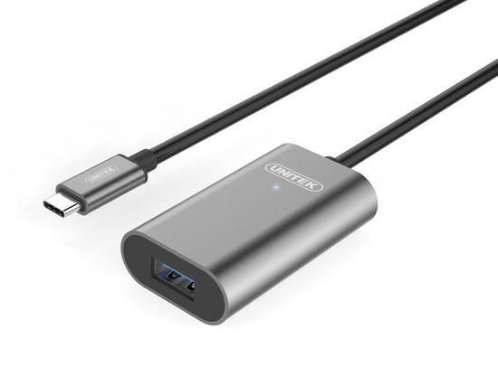 Unitek prodlužovací kabel USB-C 3.1 - USB-A, 5m, M/F, aktivní