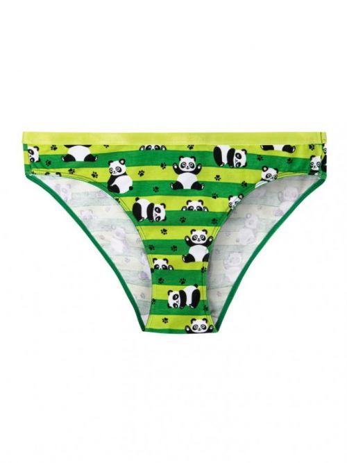 Veselé dámské kalhotky Dedoles Pandy a pásky (GMFB249) L