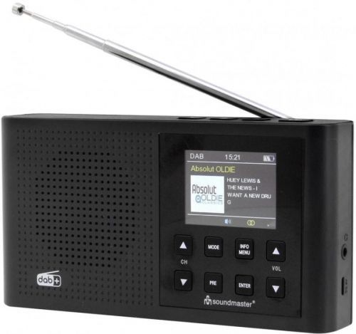 Kapesní rádio soundmaster DAB165SW, DAB plus , FM, černá