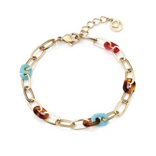 Viceroy Nápaditý pozlacený náramek s pryskyřicí Chic 1399P01012