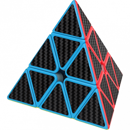 Rubikova kostka - Pyramida - 3x3x3 - Carbon
