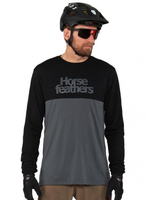 Horsefeathers bike triko Fury LS black grey 22/23 Velikost: XL