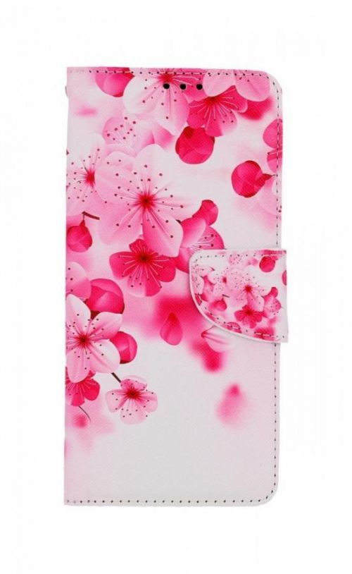 Pouzdro TopQ Samsung A13 knížkové Růžové kvítky 73512