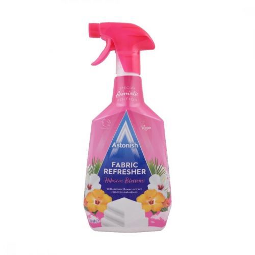 Astonish (UK) ASTONISH FABRIC REFRESHER HIBISCUS BLOSSOM Osvěžovač textilu a koberců - rozprašovač 750ml