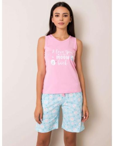 Dámské pyžamo BEATRIX růžové a modré