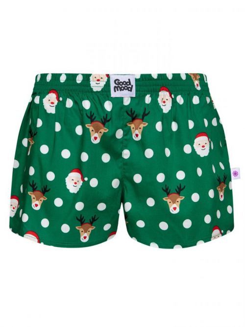 Veselé dámské trenky Dedoles Santa a Rudolf (DWLB002) L