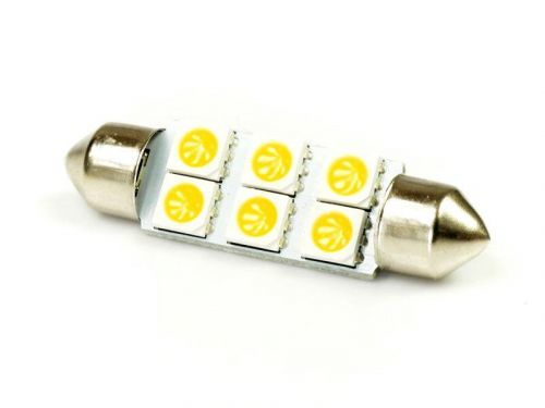 Interlook LED auto žárovka 12V LED C5W 6SMD5050 42mm Teplá bílá
