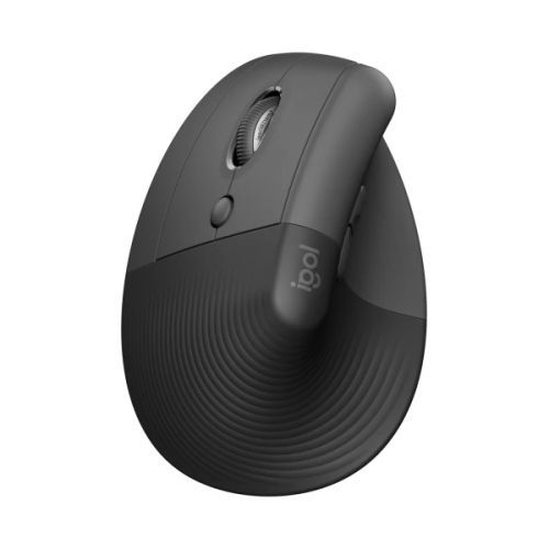 Logitech Lift for Business Vertikální ergonomická myš pro leváky, Graphite