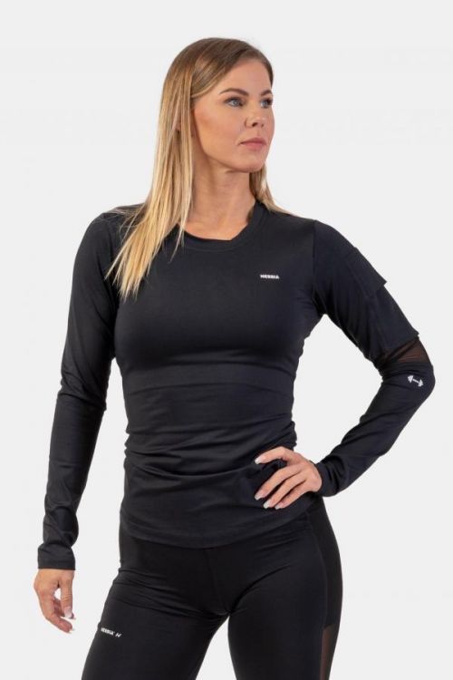 Triko s dlouhým rukávem Nebbia Long Sleeve Smart Pocket Sporty Top