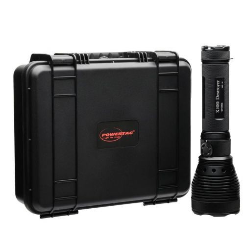 Ruční svítilna DESTROYER X10K G2 / 9 500 lm PowerTac® (Barva: Černá)