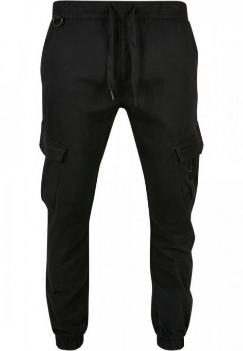 Cargo Jogger W/ Zipper & D-Ring - jet black L