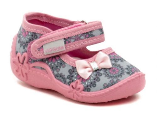 Vi-GGa-Mi růžové dětské plátěné sandálky BIANKA