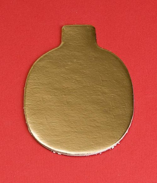Podložka papír zlatá minidezert 10x6,5cm (ovál) 200 ks - Monaco