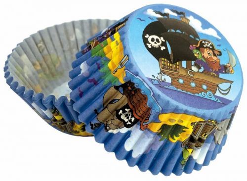 Košíčky na muffiny piráti (50 ks) - Alvarak