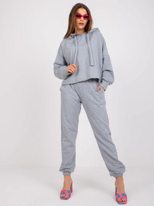 ŠEDÁ TEPLÁKOVÁ SOUPRAVA -RV-KMPL-7826.82P-GREY Velikost: S/M