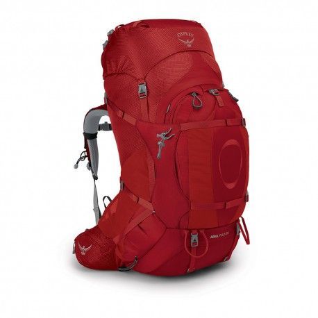 Osprey Ariel Plus 85l WXS/S dámský expediční batoh Carnelian red