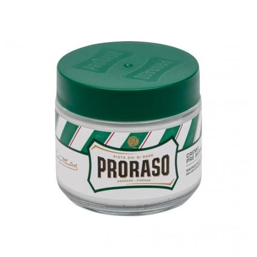 PRORASO Green Pre-Shave Cream 100 ml krém pro snadnější oholení s mentolem a eukalyptem pro muže