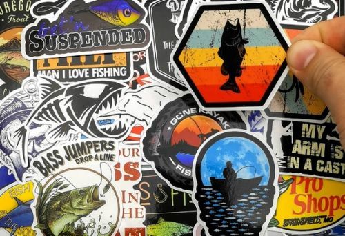 Rybářské samolepky 30 ks