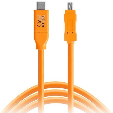 Tether Tools TetherPro USB-C na 2.0 Mini-B 8-Pin 4,6 m oranžový