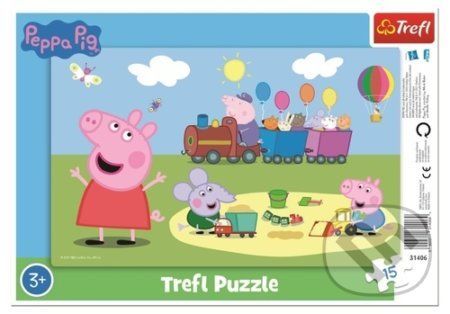Trefl Puzzle vkládací 15 Šťastný vlak / Peppa Pig