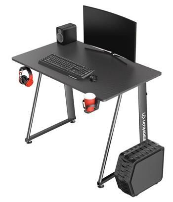 ULTRADESK Herní stůl ENTER V2, 100x60 cm, 75cm, s držákem na sluchátka a pití, kompaktní velikost