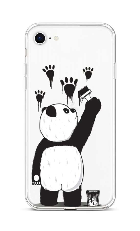 Kryt TopQ iPhone SE 2022 silikon Rebel Panda 73947