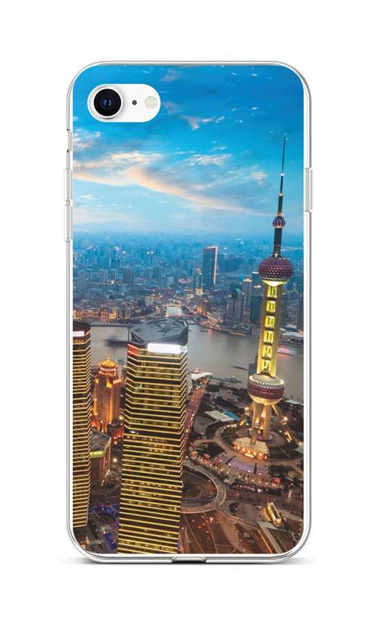 Kryt TopQ iPhone SE 2022 silikon City 73940