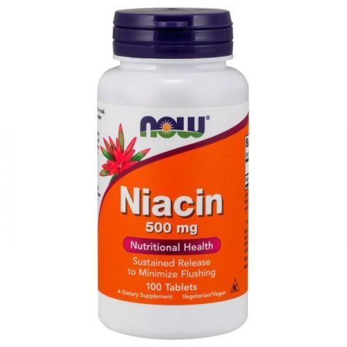 Niacin 500 mg 100 tab. - NOW Foods
