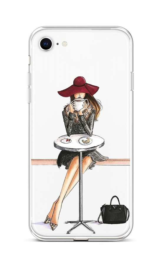 Kryt TopQ iPhone SE 2022 silikon Lady 6 74034