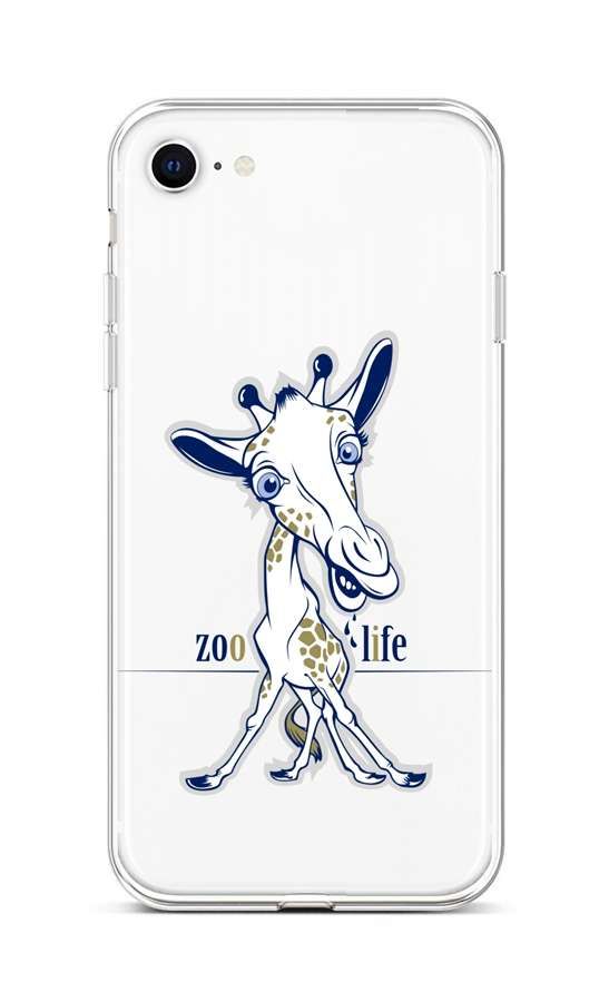 Kryt TopQ iPhone SE 2022 silikon Zoo Life 74017