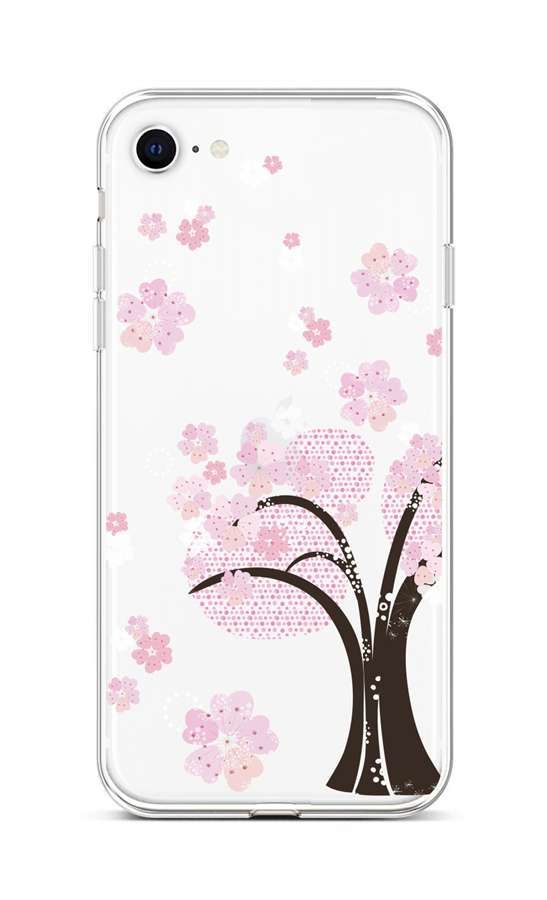 Kryt TopQ iPhone SE 2022 silikon Cherry Tree 73975