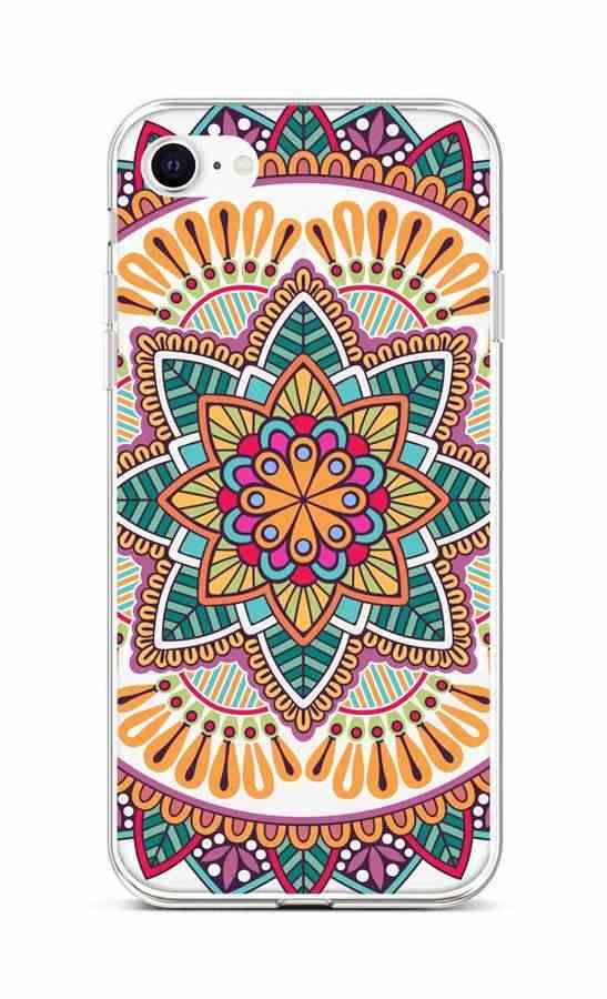 Kryt TopQ iPhone SE 2022 silikon Happy Mandala 73936