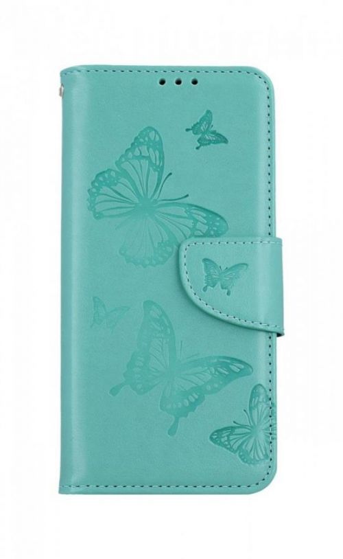 Pouzdro TopQ Xiaomi Redmi Note 11 knížkové Butterfly zelené 73694