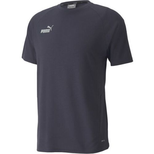 Puma TEAMFINAL CASUALS TEE Pánské triko, tmavě modrá, velikost S