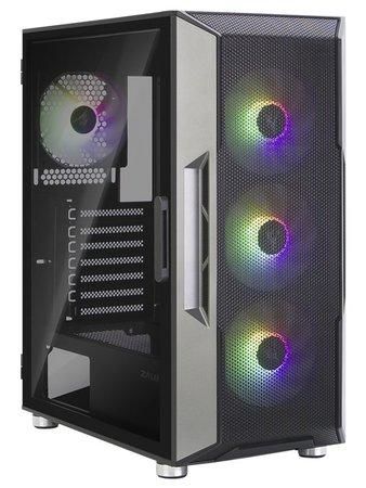Zalman skříň I3 Neo / middle tower / ATX / 4x120 RGB / 2xUSB 3.0 / 1xUSB 2.0 / prosklená bočnice / černý, I3 Neo