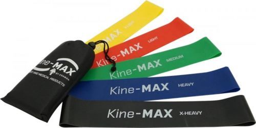 Posilovací guma Kine-MAX Kine-MAX Professional Mini Loop Resistance Band KIT - 5 bands