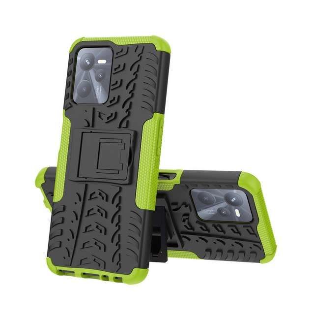 Kryt TopQ Realme C35 odolný zelený 74381
